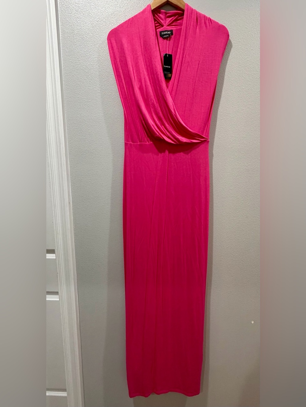 Bebe Hot Pink Maxi Dress Size Small BNWT